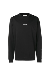 schwarzes und weißes bedrucktes Sweatshirt von 1017 Alyx 9Sm