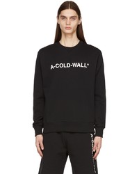 schwarzes und weißes bedrucktes Sweatshirt von A-Cold-Wall*