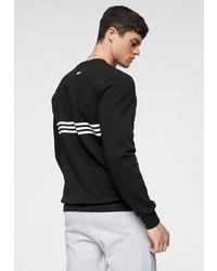 schwarzes und weißes bedrucktes Sweatshirt von adidas Originals