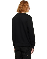 schwarzes und weißes bedrucktes Sweatshirt von Belstaff