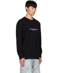 schwarzes und weißes bedrucktes Sweatshirt von Givenchy