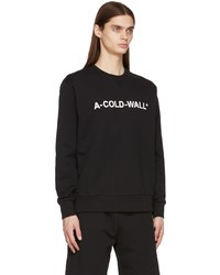 schwarzes und weißes bedrucktes Sweatshirt von A-Cold-Wall*