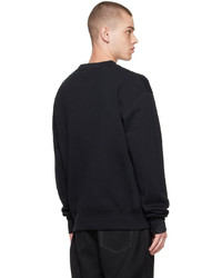 schwarzes und weißes bedrucktes Sweatshirt von Soulland