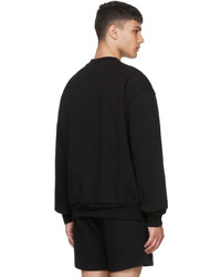 schwarzes und weißes bedrucktes Sweatshirt von Online Ceramics