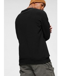 schwarzes und weißes bedrucktes Sweatshirt von Brunotti