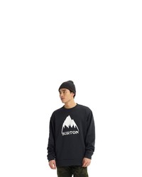 schwarzes und weißes bedrucktes Sweatshirt von Burton