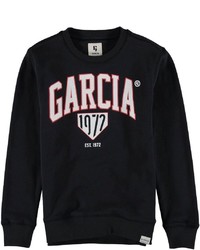schwarzes und weißes bedrucktes Sweatshirt von GARCIA