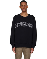 schwarzes und weißes bedrucktes Sweatshirt von Givenchy