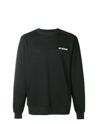 schwarzes und weißes bedrucktes Sweatshirt von Han Kjobenhavn