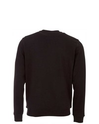 schwarzes und weißes bedrucktes Sweatshirt von Kappa