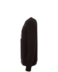 schwarzes und weißes bedrucktes Sweatshirt von Kappa