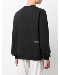 schwarzes und weißes bedrucktes Sweatshirt von Calvin Klein Jeans