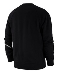 schwarzes und weißes bedrucktes Sweatshirt von Nike Sportswear