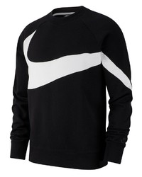 schwarzes und weißes bedrucktes Sweatshirt von Nike Sportswear