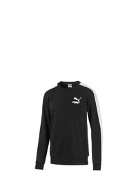 schwarzes und weißes bedrucktes Sweatshirt von Puma