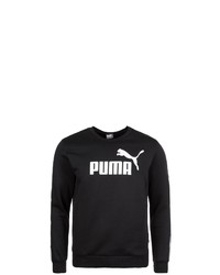 schwarzes und weißes bedrucktes Sweatshirt von Puma