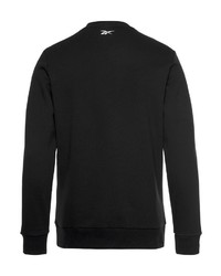 schwarzes und weißes bedrucktes Sweatshirt von Reebok