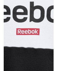 schwarzes und weißes bedrucktes Sweatshirt von Reebok