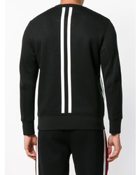 schwarzes und weißes bedrucktes Sweatshirt von Blackbarrett