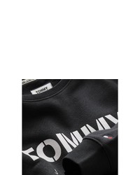 schwarzes und weißes bedrucktes Sweatshirt von Tommy Jeans