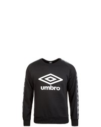 schwarzes und weißes bedrucktes Sweatshirt von Umbro