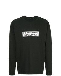 schwarzes und weißes bedrucktes Sweatshirt von Undercover