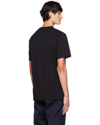 schwarzes und weißes bedrucktes T-Shirt mit einem Rundhalsausschnitt von CARHARTT WORK IN PROGRESS