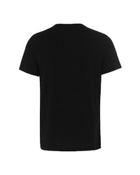 schwarzes und weißes bedrucktes T-Shirt mit einem Rundhalsausschnitt von Lonsdale T-Shirt »LIVERPOOL«