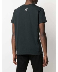 schwarzes und weißes bedrucktes T-Shirt mit einem Rundhalsausschnitt von Htc Los Angeles