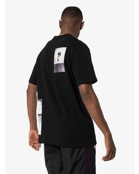 schwarzes und weißes bedrucktes T-Shirt mit einem Rundhalsausschnitt von Tony Hawk Signature Line