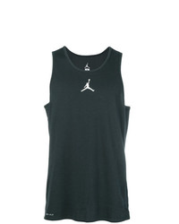 schwarzes und weißes bedrucktes Trägershirt von Nike