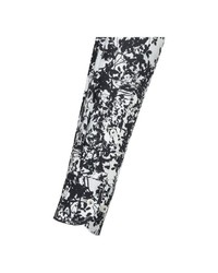 schwarzes und weißes Businesshemd mit Blumenmuster von Jacques Britt