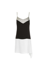 schwarzes und weißes Camisole-Kleid von Gloria Coelho
