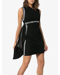 schwarzes und weißes figurbetontes Kleid von Versace