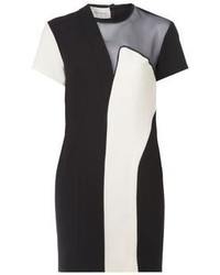 schwarzes und weißes figurbetontes Kleid von Cédric Charlier