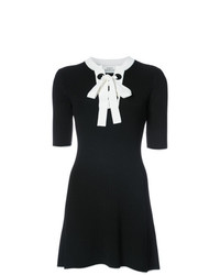 schwarzes und weißes gerade geschnittenes Kleid von Misha Nonoo
