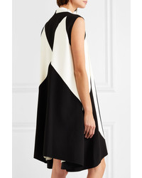 schwarzes und weißes gerade geschnittenes Kleid von Givenchy
