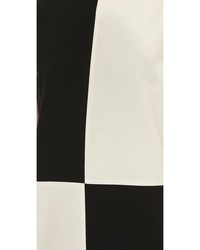 schwarzes und weißes gerade geschnittenes Kleid von Gareth Pugh