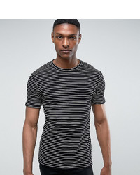 schwarzes und weißes horizontal gestreiftes T-Shirt mit einem Rundhalsausschnitt von Asos