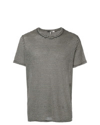 schwarzes und weißes horizontal gestreiftes T-Shirt mit einem Rundhalsausschnitt von Isabel Marant