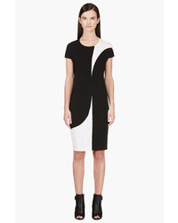 schwarzes und weißes Kleid von Calvin Klein