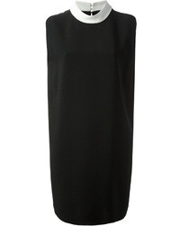 schwarzes und weißes Kleid von Saint Laurent