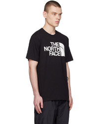 schwarzes und weißes Strick T-Shirt mit einem Rundhalsausschnitt von The North Face