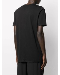 schwarzes und weißes T-Shirt mit einem Rundhalsausschnitt mit Sternenmuster von Rick Owens DRKSHDW