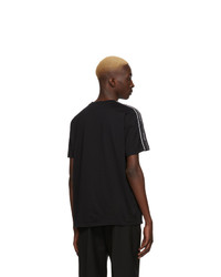 schwarzes und weißes T-Shirt mit einem Rundhalsausschnitt von Givenchy