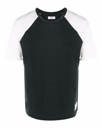 schwarzes und weißes T-Shirt mit einem Rundhalsausschnitt von ERL