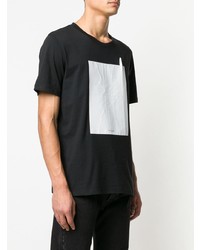 schwarzes und weißes T-Shirt mit einem Rundhalsausschnitt von Maison Margiela