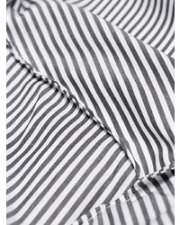 schwarzes und weißes vertikal gestreiftes Businesshemd von Maison Margiela