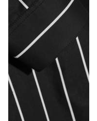 schwarzes vertikal gestreiftes Shirtkleid von Balenciaga