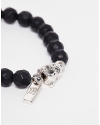 schwarzes Perlen Armband von Icon Brand